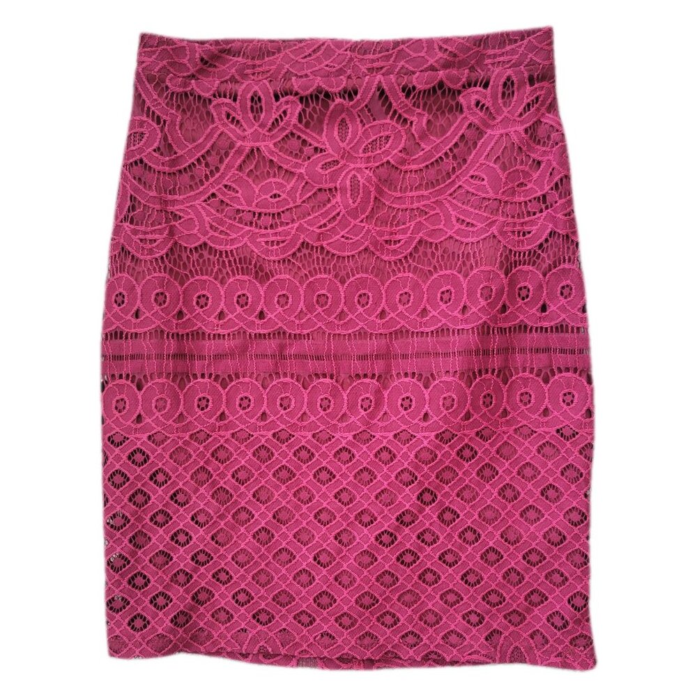 Charlotte Russe Red Wine Lace Mini Skirt Size XS Cocktail Party Mini Skirt